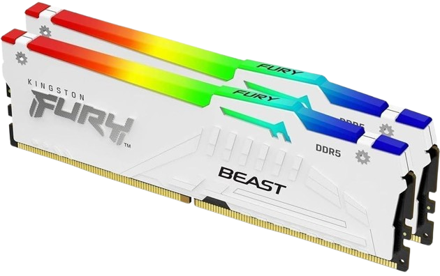 Kingston FURY Beast RGB White 64GB (2x32) DDR5